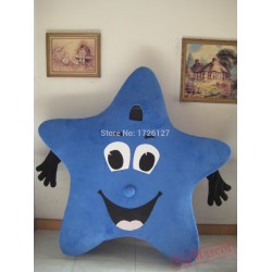 Mascot Blue Star Mascot Costume
