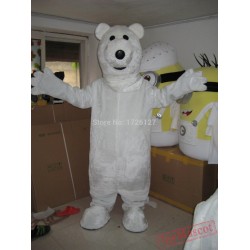 Mascot Polar Bear White Bear Mascot Costume