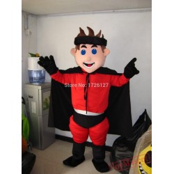 Mascot Boy Surperman Mascot Hero Costume