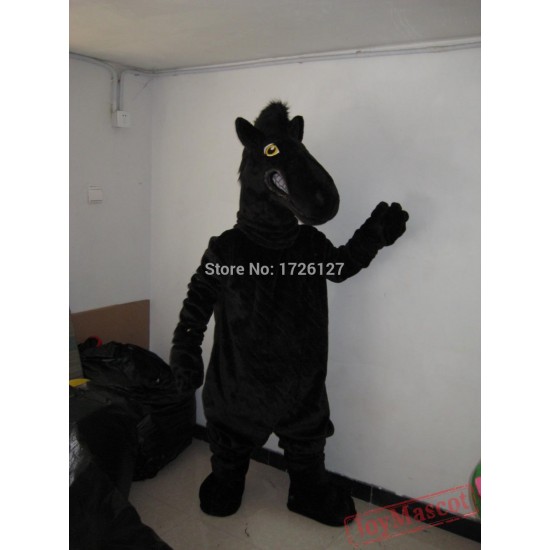 Mascot Black Horse Mascot Costume
