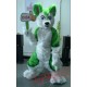 Green Husky Fursuit Dog Fox Mascot Costume Animal Costumes