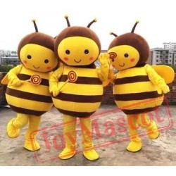 Yellow Bee Mascot Costume Celebration Carnival Outfit Costumes