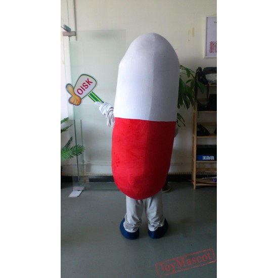 Capsule Pills Mascot Costume Celebration Carnival Outfit