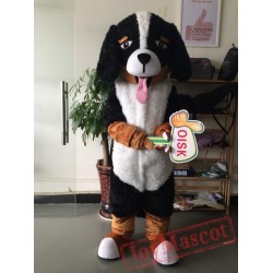 Black & White Springer Dog Mascot Costume Celebration Carnival Outfit