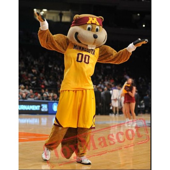 Goldy The Gopher Mascot Costume Celebration Carnival Outfit