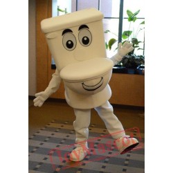 The Running Toilet Mascot Costume Celebration Carnival Outfit