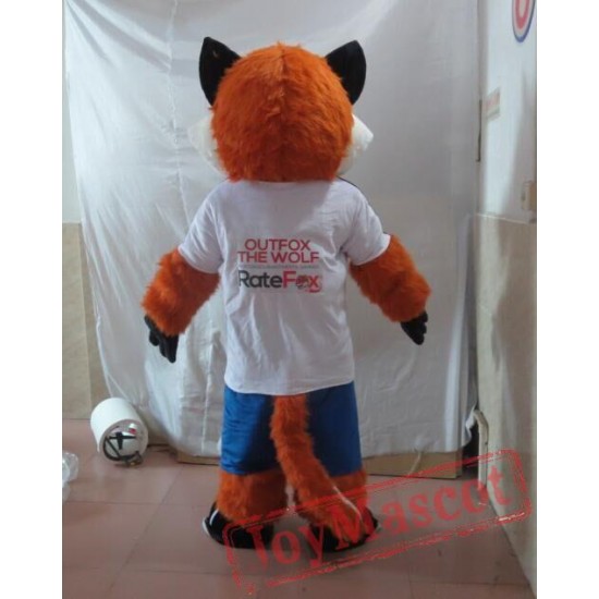 Fox Mascot Costume Celebration Carnival Outfit