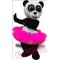 Panda In Pink Mascot Costume Plush Cartoon Costumess