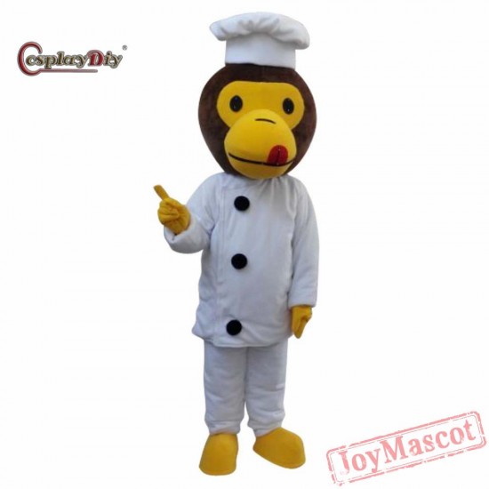 Monkey Cook Chef Mascot Costume For Adult