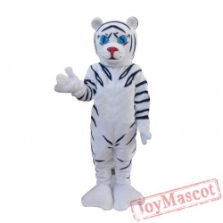White Tiger Cartoon Mascot Mascot Christmas Mascot Mascot Costume