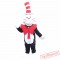 Animal Cat In The Hat Plush Adult Mascot Costume For Christmas