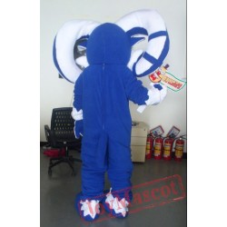 Blue Ram Mascot Costume Celebration Carnival Outfit