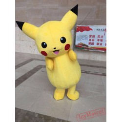 Pokemon Pikachu Mascot Costume Cartoon Mascot Costume