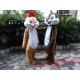 Chip & Dale Chipmunk Squirrel Mascots Costume