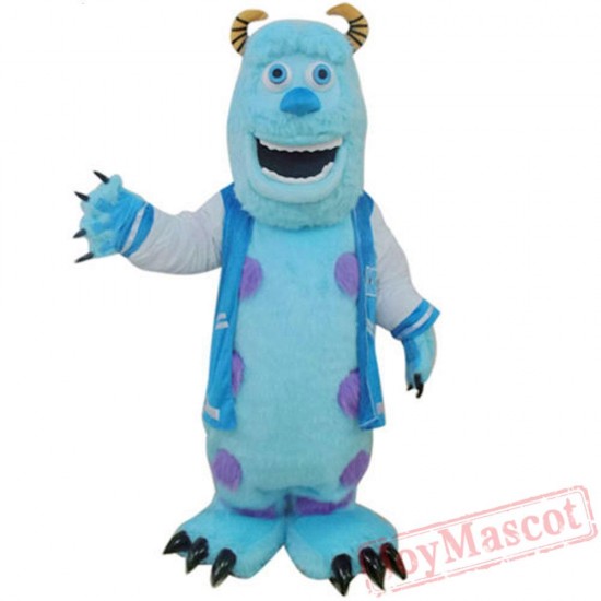 Blue Deluxe Sully Sulley Mascot Costume