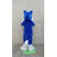 Husky Mascot Costume Deluxe Long Fur Blue