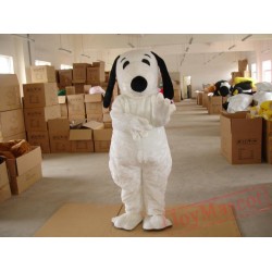 Snoopys white dog Mascot Costume