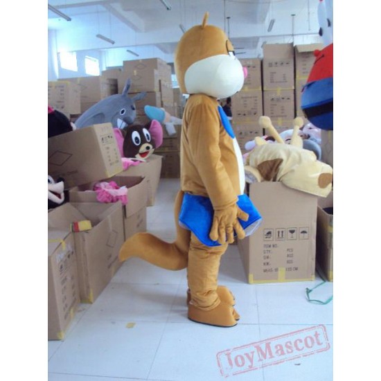 Brown Fox Cartoon Character Costume