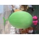 Adult Cartoon Character Green Happy Bean Mascot Costume