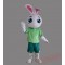 Green Coat Rabbit Mascot Costume Animal Cartoon Costume