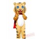 Professional Yellow Tiger Mascot Costume