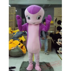 Orchid Snake Mascot Cartoon Character Costume
