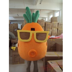Wear Glasses Of Carrots Mascot Costume