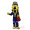 Blue Coat Yellow Dog Mascot Costume