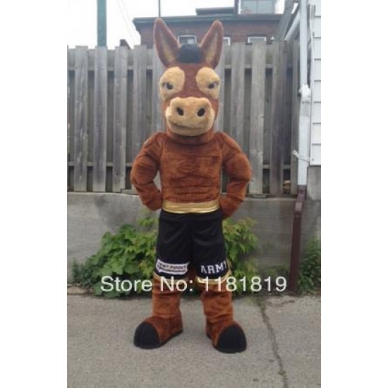Black Mule Mascot costume