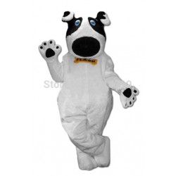 White Dog Flash Mascot Costume