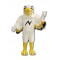 Flashing Lightning White Eagle Mascot Costume