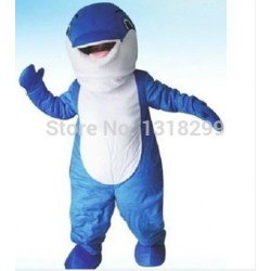 Blue Whale Orca Mascot Costume