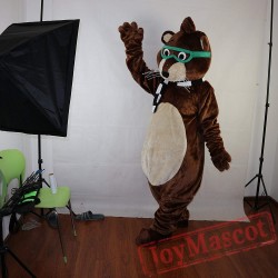 Glasses Mouse Raccoon Mascot Costume Adult