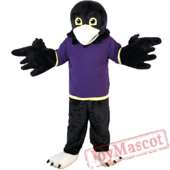 Purple Vest Sport Eagle Mascot Costume Adult