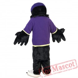 Purple Vest Sport Eagle Mascot Costume Adult