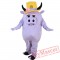 Light Purple Pig Mascot Costume Adult
