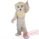 Beige Lion Mascot Costume Adult