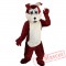 Brown Wolf Dog Mascot Costume Adult