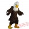 White Head Brown Eagle Mascot Costume Adult