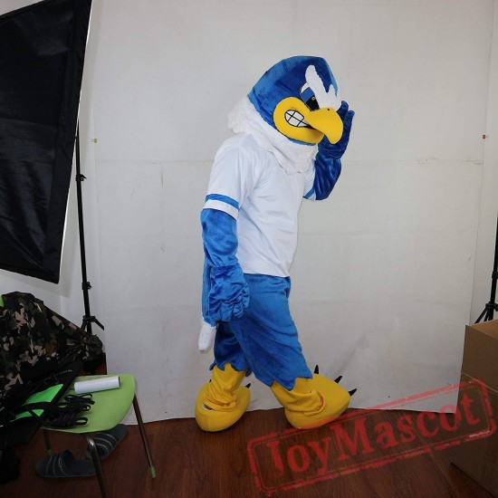 Blue Eagle Mascot Costume Adult