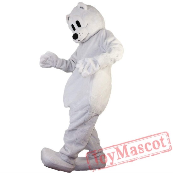 White Polar Bear Mascot Costume Adult