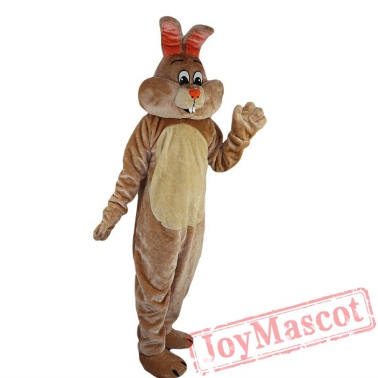 Beige Rabbit Mascot Costume Adult