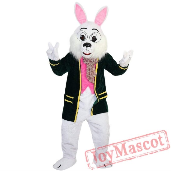 Mr. White Rabbit Mascot Costume Adult