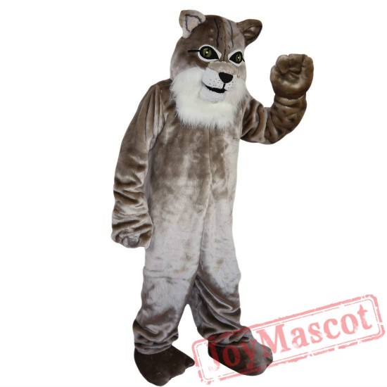 Grey Cat Mascot Costume Adult