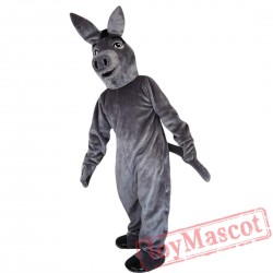 Grey Donkey Mascot Costume Adult