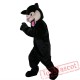 Black Felis Silvestris Cat Mascot Costume Adult