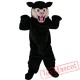 Black Felis Silvestris Cat Mascot Costume Adult