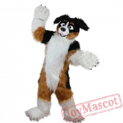 Fox Dog Husky Long Hairy Cartoon Mascot Costume