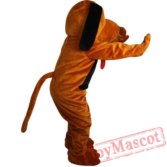 Brown Dog Mascot Costume Adult