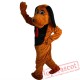 Brown Dog Mascot Costume Adult